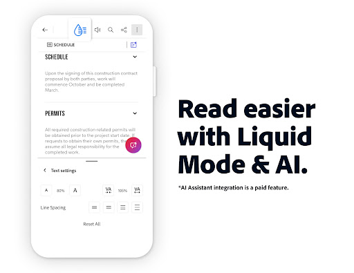 Adobe Acrobat Reader: Edit PDF screenshot