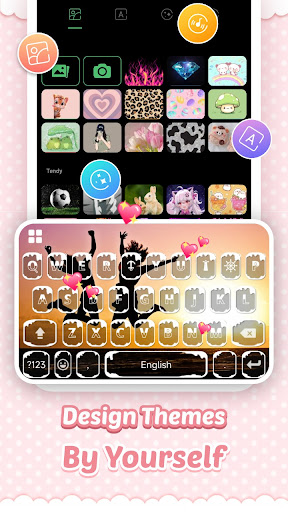 Pink Cute Hippo Theme screenshot