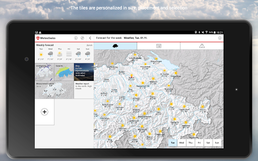 MeteoSwiss screenshot