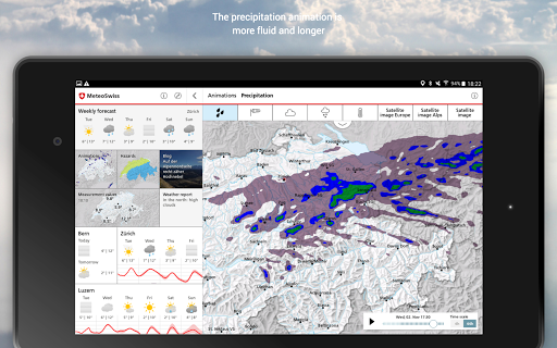 MeteoSwiss screenshot