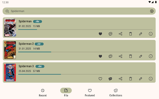 Comic Book Reader (cbz/cbr) screenshot
