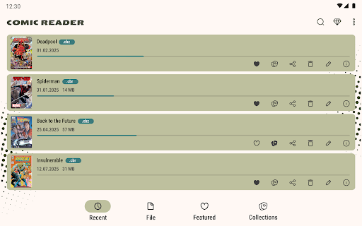Comic Book Reader (cbz/cbr) screenshot