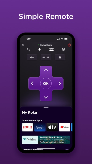 The Roku App (Official) screenshot