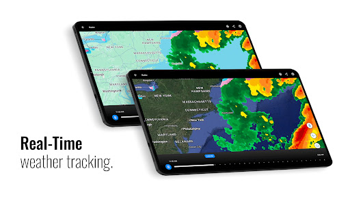 Transparent clock and weather screenshot