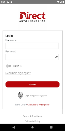 Direct Auto Insurance screenshot
