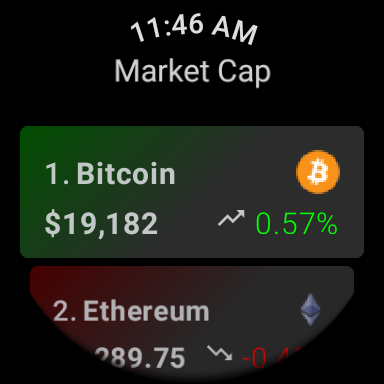 CryptoWatch screenshot