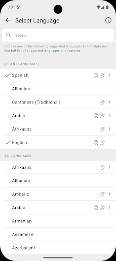Microsoft Translator screenshot