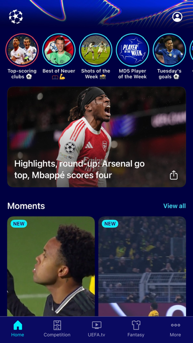 UEFA Champions League Official screenshot
