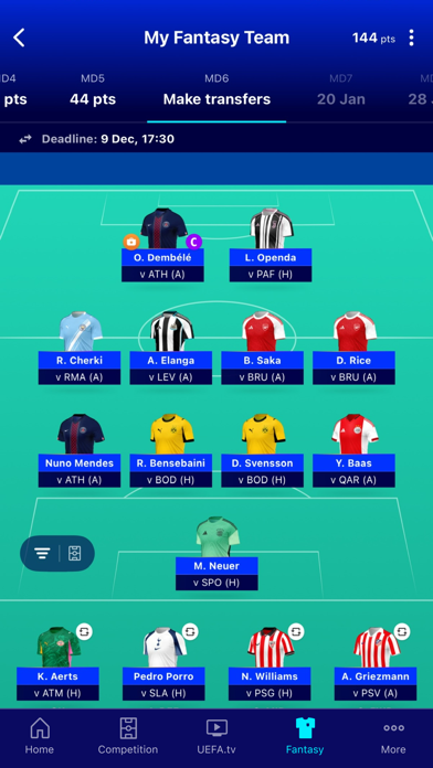 UEFA Champions League Official screenshot