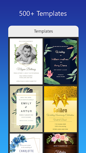 Invitation card Maker, Design screenshot