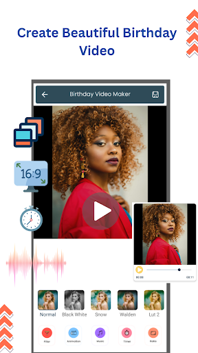 Birthday video maker screenshot