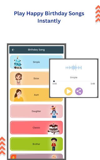 Birthday video maker screenshot