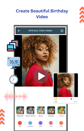 Birthday video maker screenshot