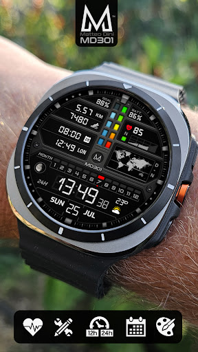 MD301 Hybrid watch face screenshot