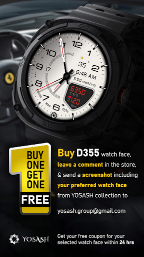 D355 Premium Watch Face screenshot