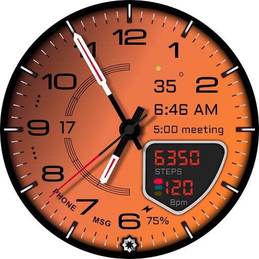 D355 Premium Watch Face screenshot