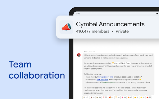 Google Chat screenshot