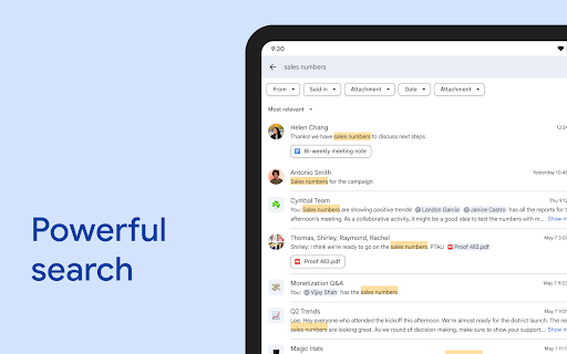 Google Chat screenshot