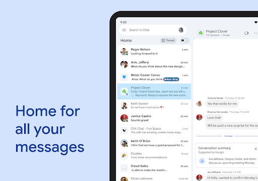 Google Chat screenshot