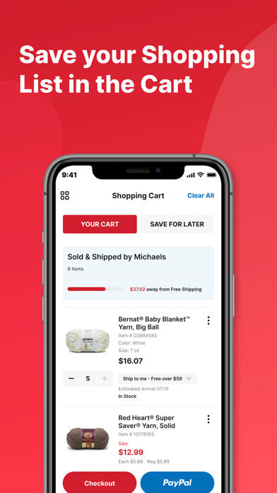 Michaels Stores screenshot