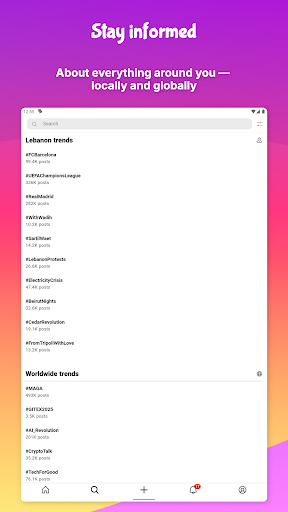 UpScrolled screenshot