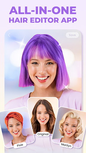 HairApp: Hair Styler App, Bald screenshot