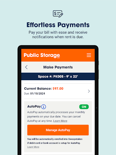 Public Storage screenshot