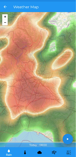 TheFrog: Weather app screenshot