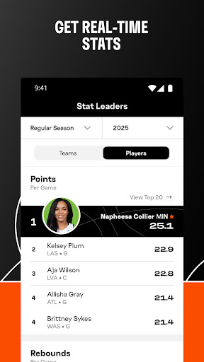 WNBA - Live Games & Scores screenshot