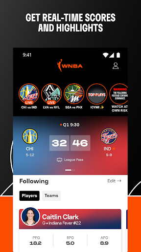 WNBA - Live Games & Scores screenshot