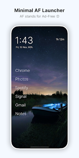 Olauncher. Minimal AF Launcher screenshot