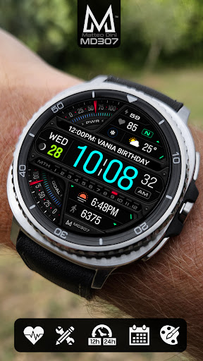 MD307 Digital watch face screenshot