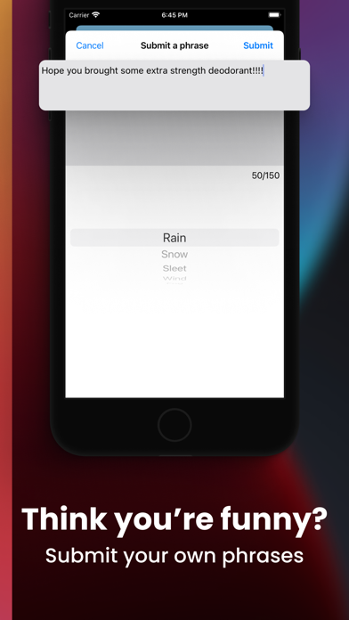 Funny Weather: Rude Forecast screenshot