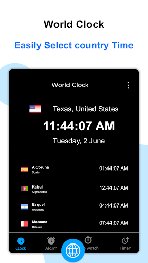 World Clock – World time clock screenshot