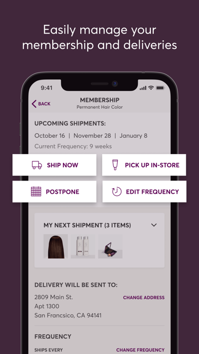 Madison Reed App screenshot