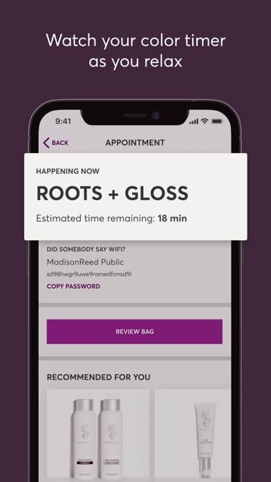 Madison Reed App screenshot