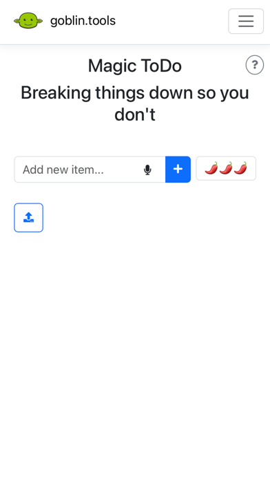 Goblin Tools screenshot