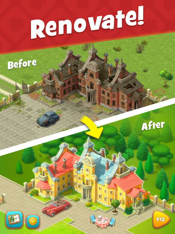 Gardenscapes screenshot