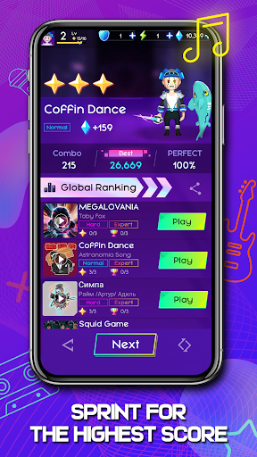 Cyber Surfer : Rhythm Odyssey screenshot