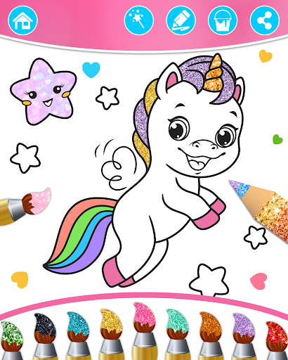 Princess Coloring Book & Games screenshot