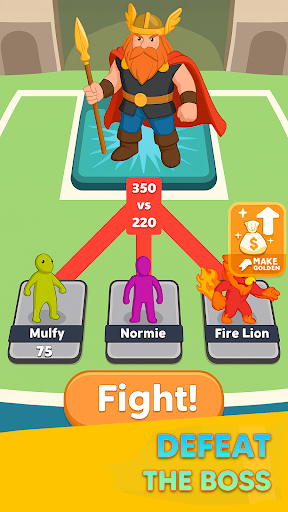 Monster Draft : Merge Runner screenshot