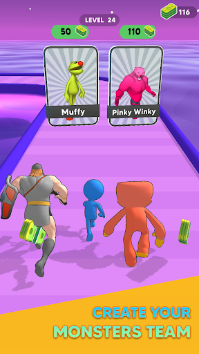 Monster Draft : Merge Runner screenshot