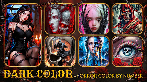 Dark, Horror Color by Number screenshot