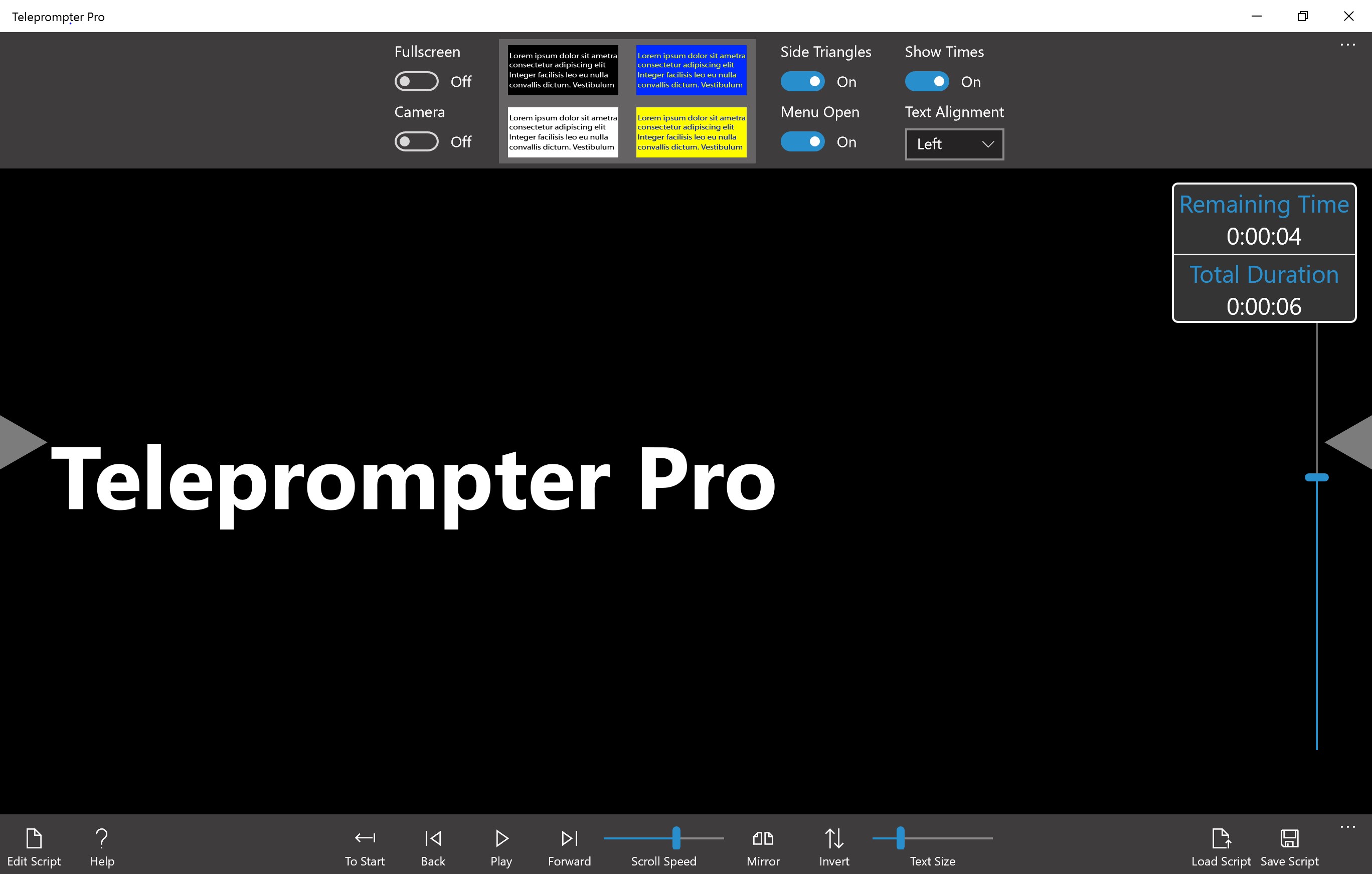 Teleprompter Pro screenshot