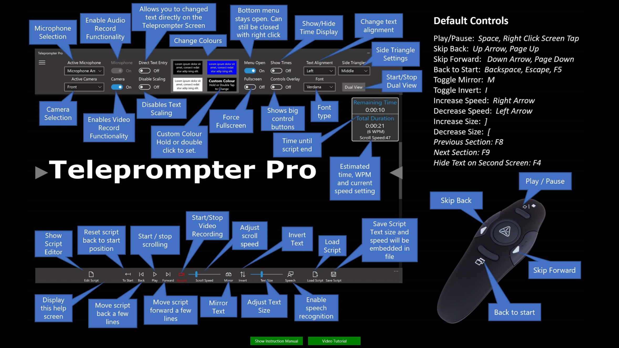 Teleprompter Pro screenshot