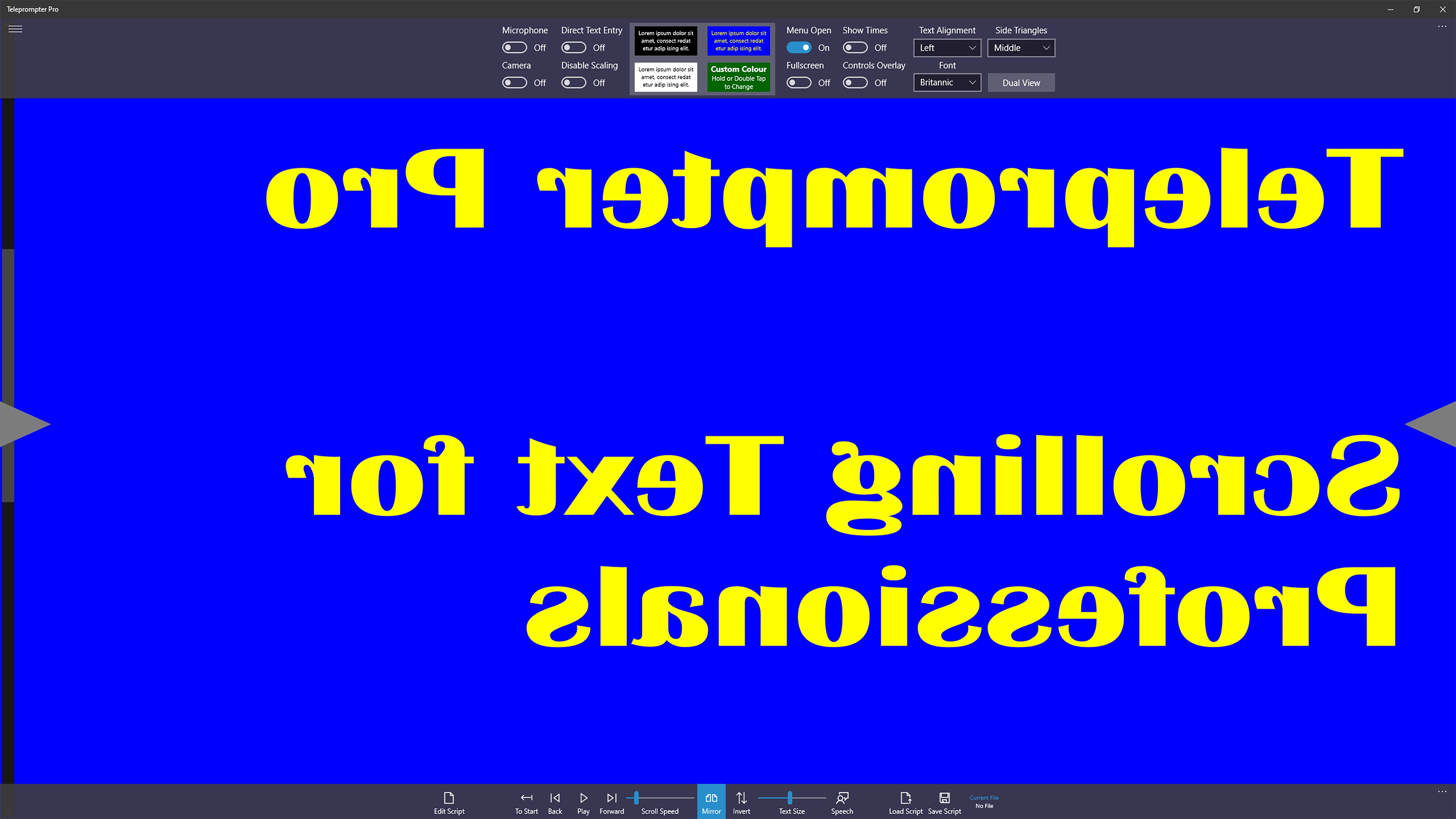 Teleprompter Pro screenshot