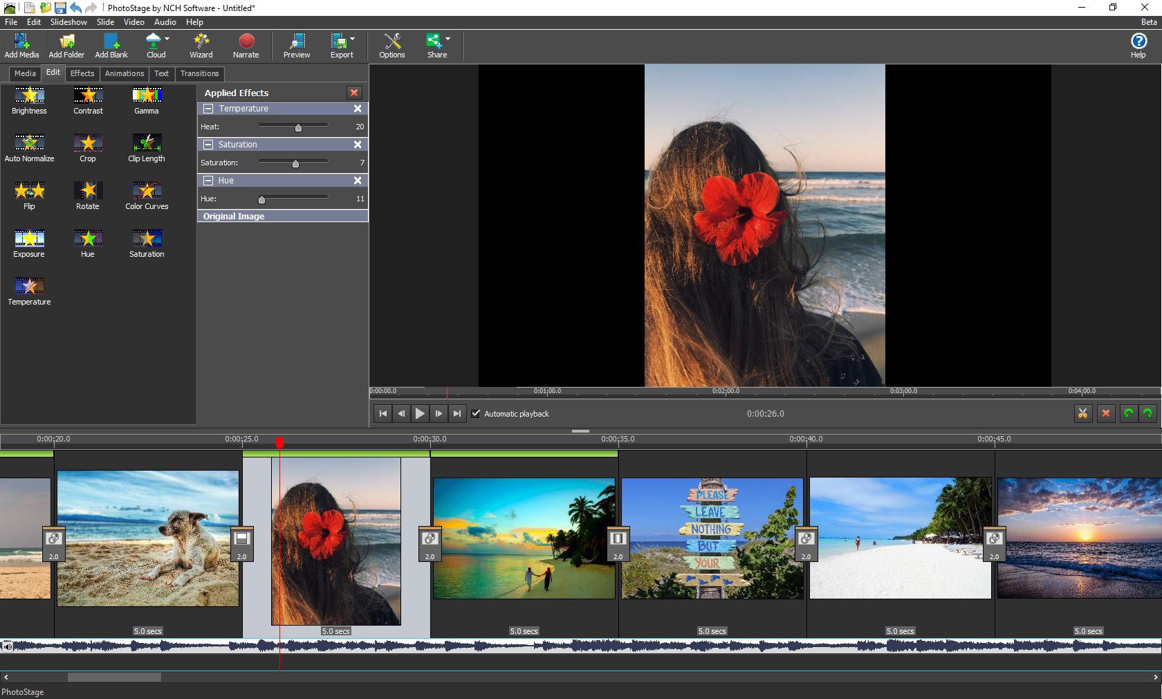 PhotoStage screenshot